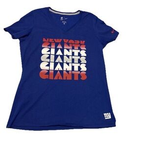 Nike NFL Football Women’s NY Giants Short Sleeve T-shirt Size XL 100% Cotton